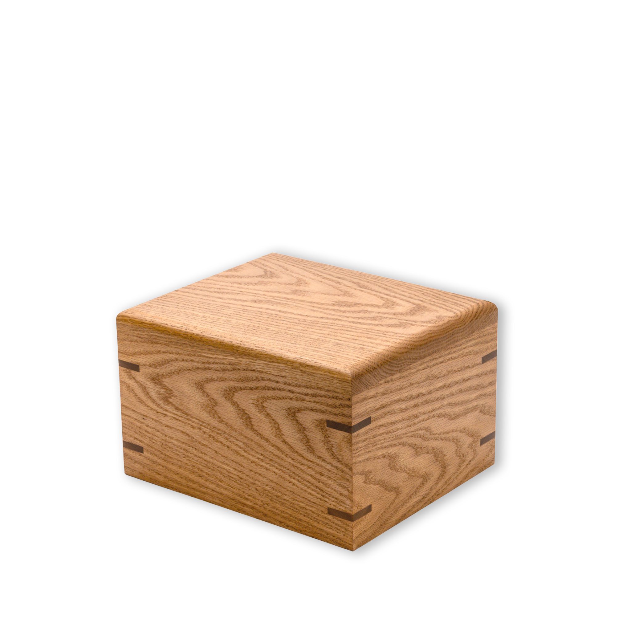 Contemporary Red Oak Cremation Urn
